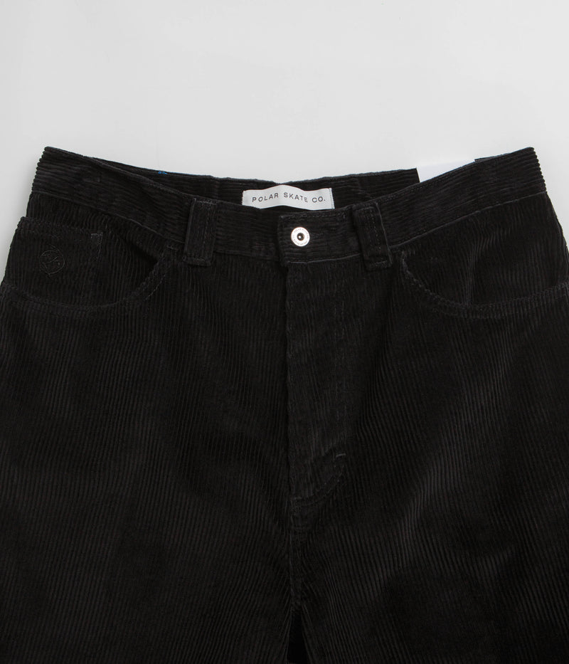 Polar Big Boy Cord Shorts in Black