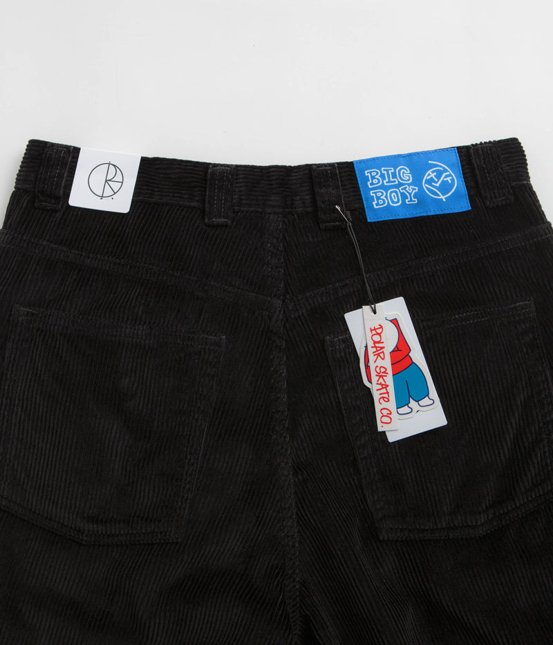 Polar Big Boy Cord Shorts in Black