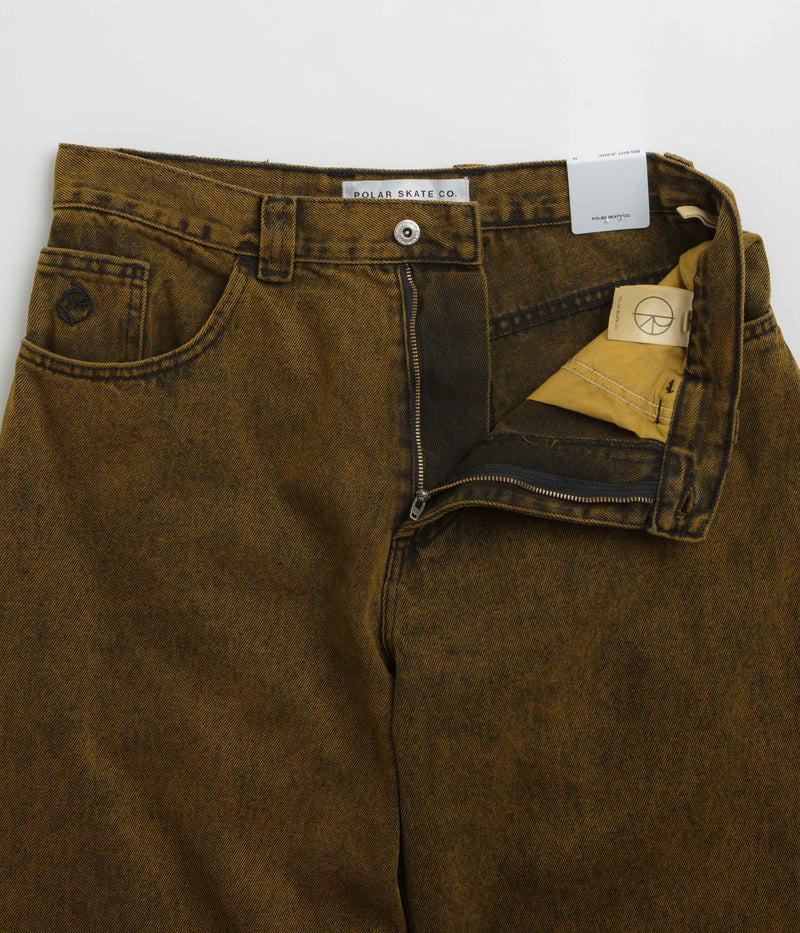 Polar Big Boy Jeans in Yellow Black and Black