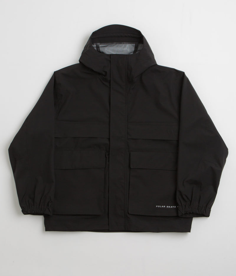 Polar Cargo Shell Jacket in Black
