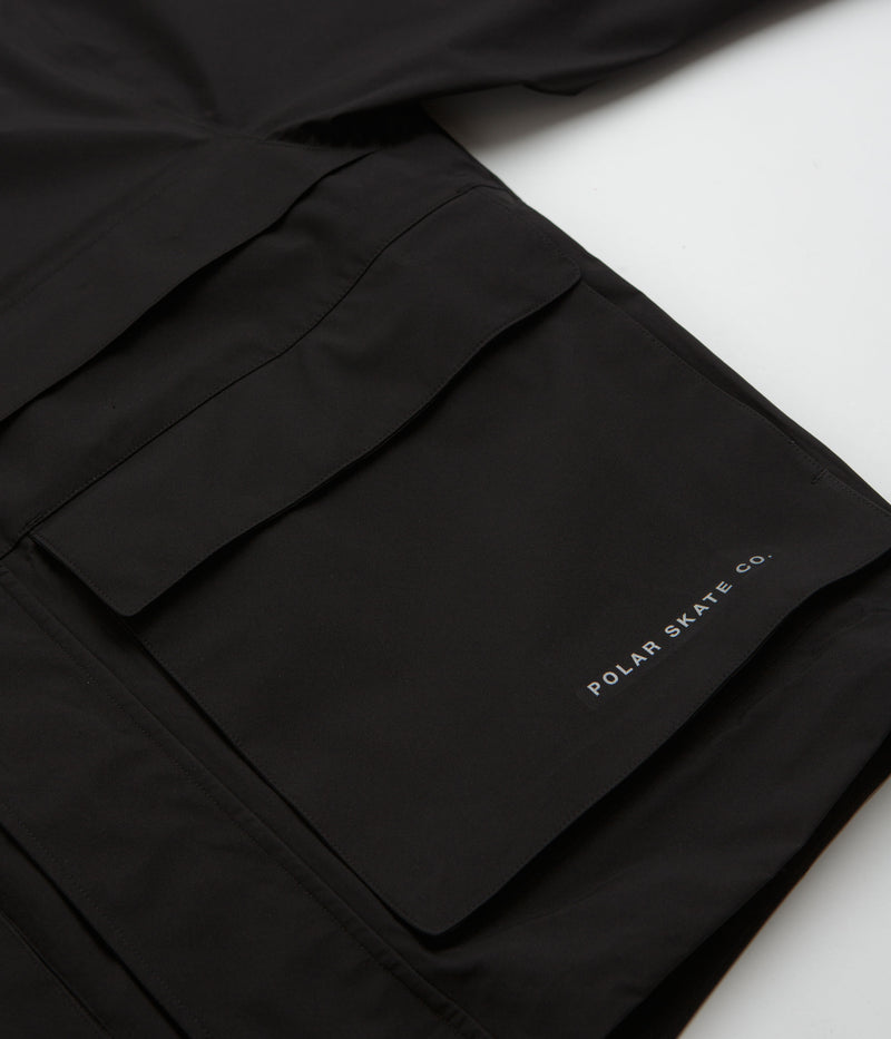 Polar Cargo Shell Jacket in Black