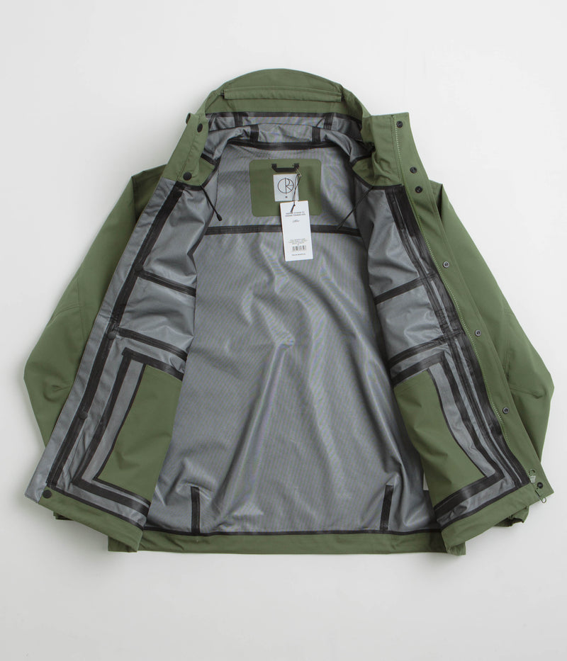 Polar Cargo Shell Jacket in Moss Green