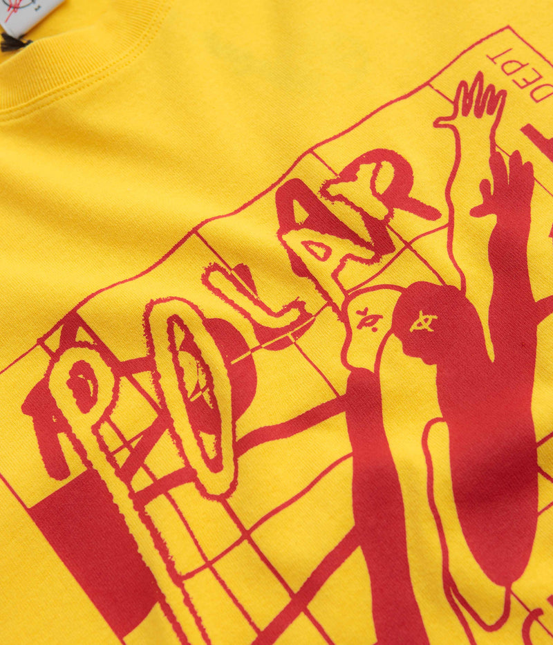 Polar Clubb Inc Long Sleeve T-Shirt in Lemon
