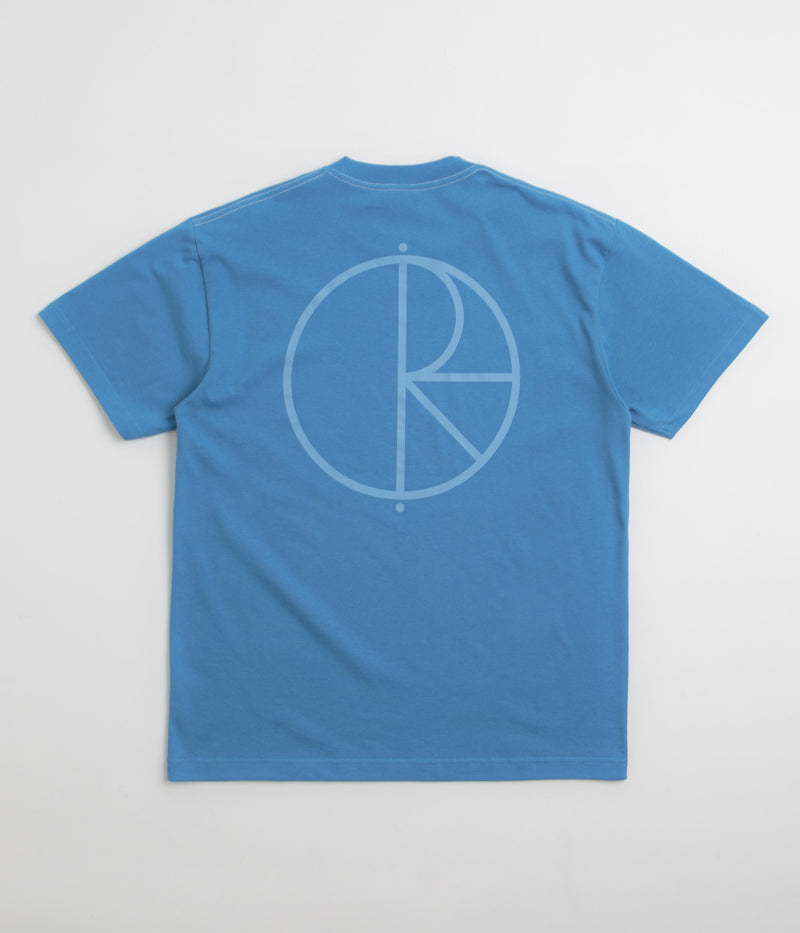 Polar Contrast Stroke Logo T-Shirt in French Blue
