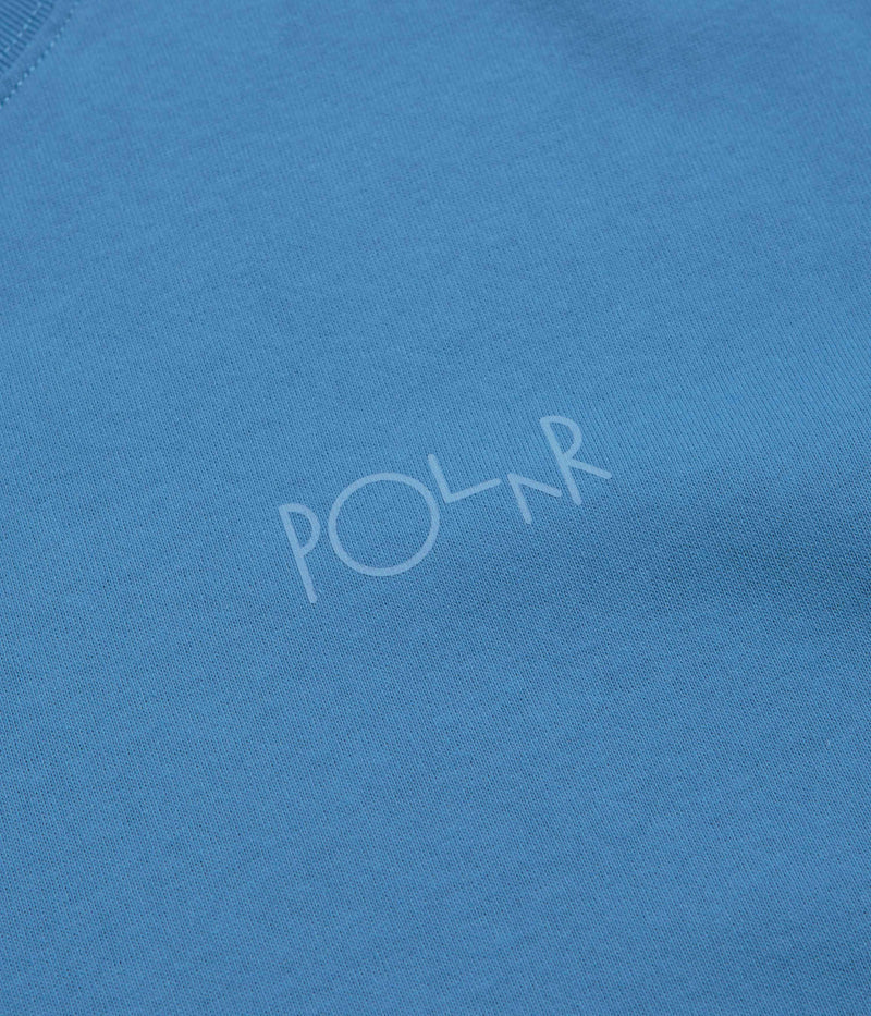 Polar Contrast Stroke Logo T-Shirt in French Blue
