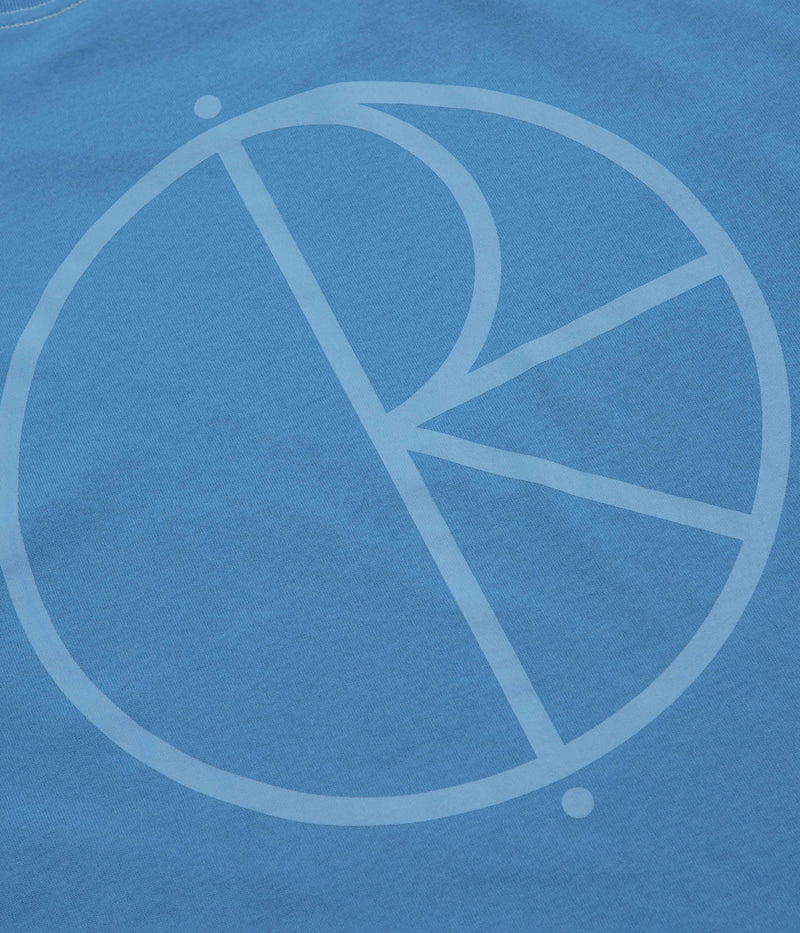 Polar Contrast Stroke Logo T-Shirt in French Blue