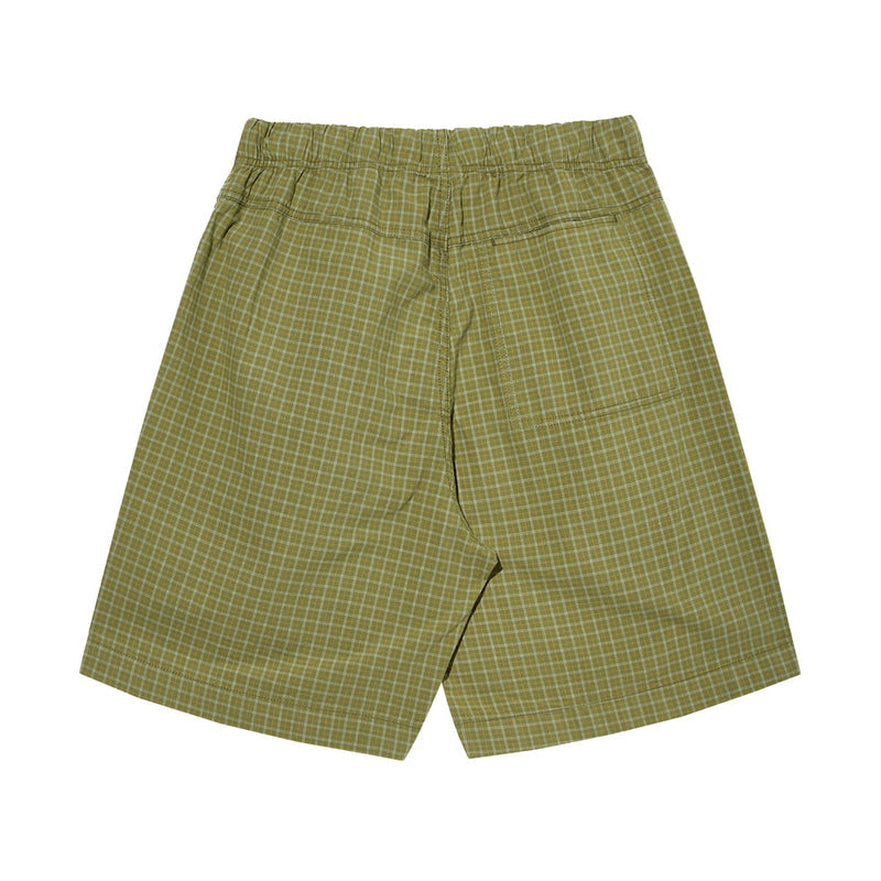Polar Cotton Hike Shorts - Olive Check