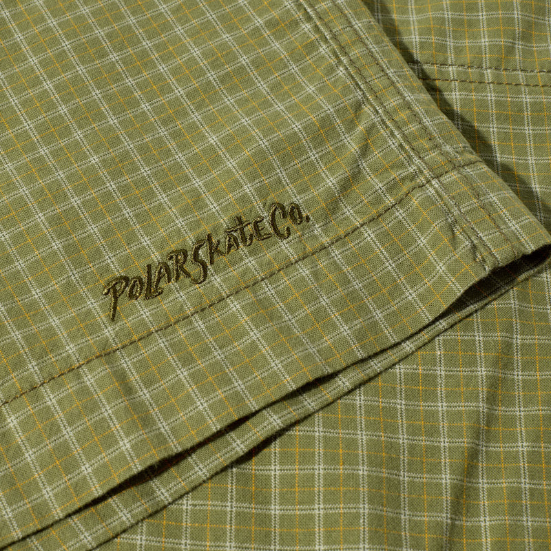 Polar Cotton Hike Shorts - Olive Check