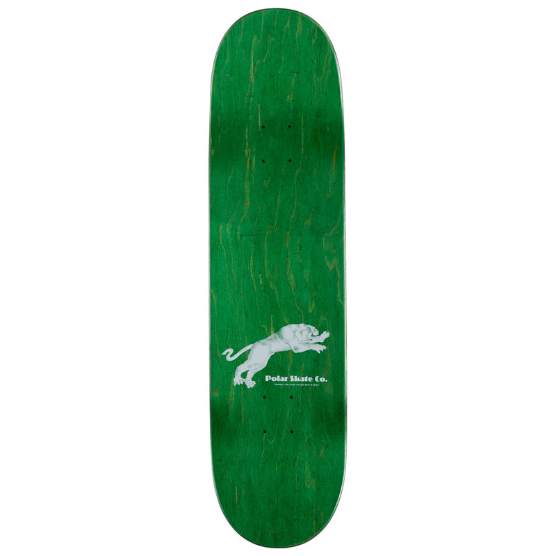 Polar David Stenström Tape & Panther Skateboard Deck - Black - 8.375"