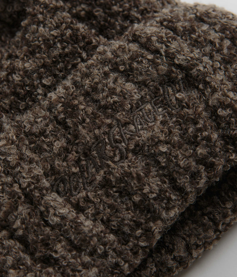 Polar Fluff Beanie in Brown