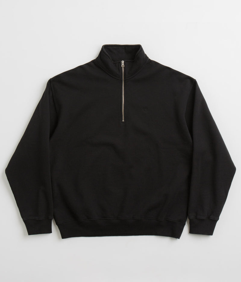 Polar Frankie Half Zip Sweatshirt in Black