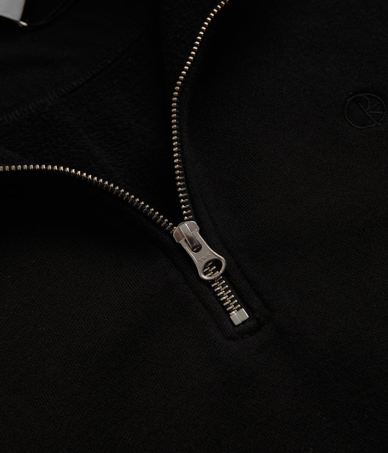 Polar Frankie Half Zip Sweatshirt in Black