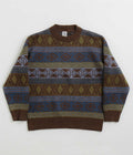 Polar George Sweatshirt in Blue Green Mix