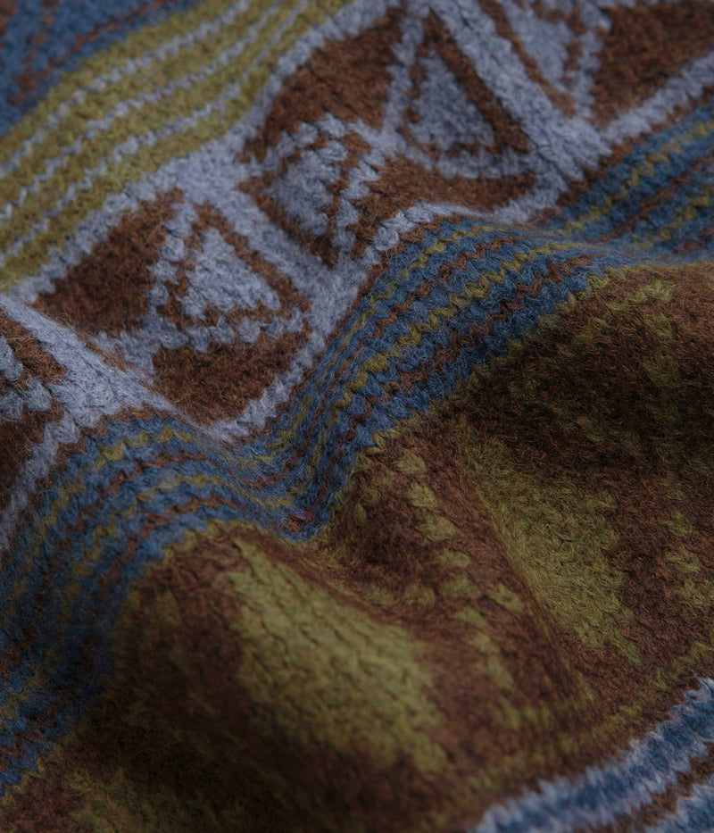 Polar George Sweatshirt in Blue Green Mix