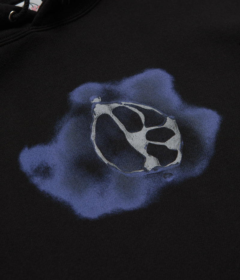 Polar Metal Logo Dave Hoodie in Black