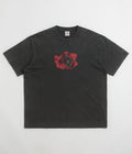 Polar Metal Logo T-Shirt in Silver Black