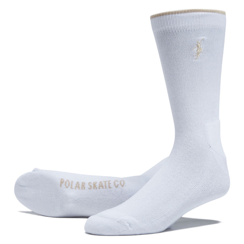 Polar No Complies Forever Business Socks - White/Sand