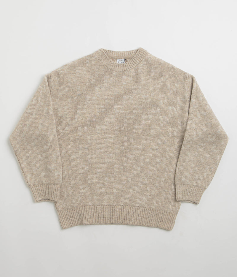 Polar P Pattern George Sweatshirt in Sand