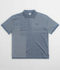 Polar Pique Surf Polo Shirt in Heather Blue
