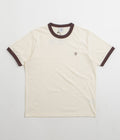 Polar Ringer T-Shirt in Ivory and Chocolate