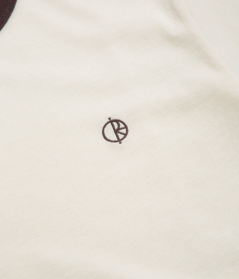 Polar Ringer T-Shirt in Ivory and Chocolate