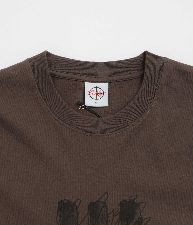 Polar Sequence Long Sleeve T-Shirt in Brown