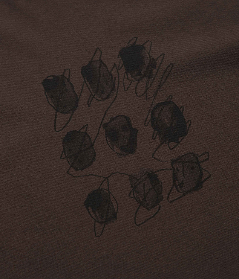 Polar Sequence Long Sleeve T-Shirt in Brown