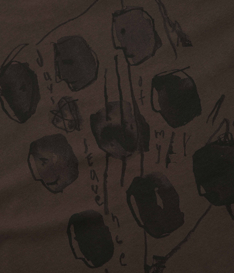 Polar Sequence Long Sleeve T-Shirt in Brown