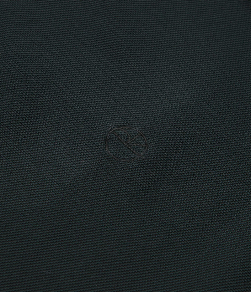 Polar Serge Long Sleeve Polo Shirt in Black
