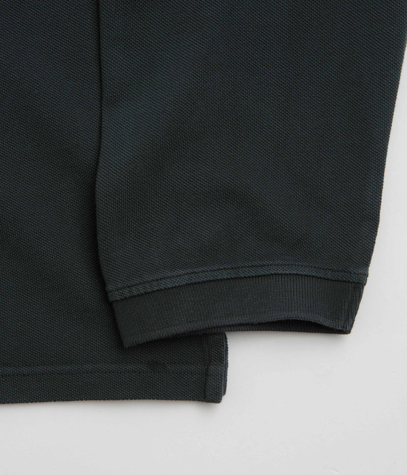 Polar Serge Long Sleeve Polo Shirt in Black