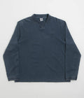 Polar Serge Long Sleeve Polo Shirt in Blue