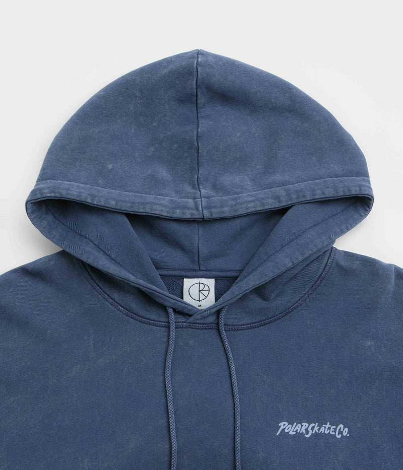 Polar Surf Logo Acid Frank Hoodie in Dark Blue