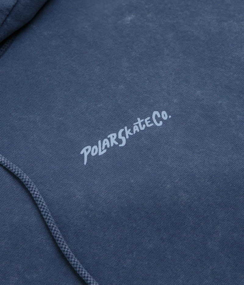 Polar Surf Logo Acid Frank Hoodie in Dark Blue