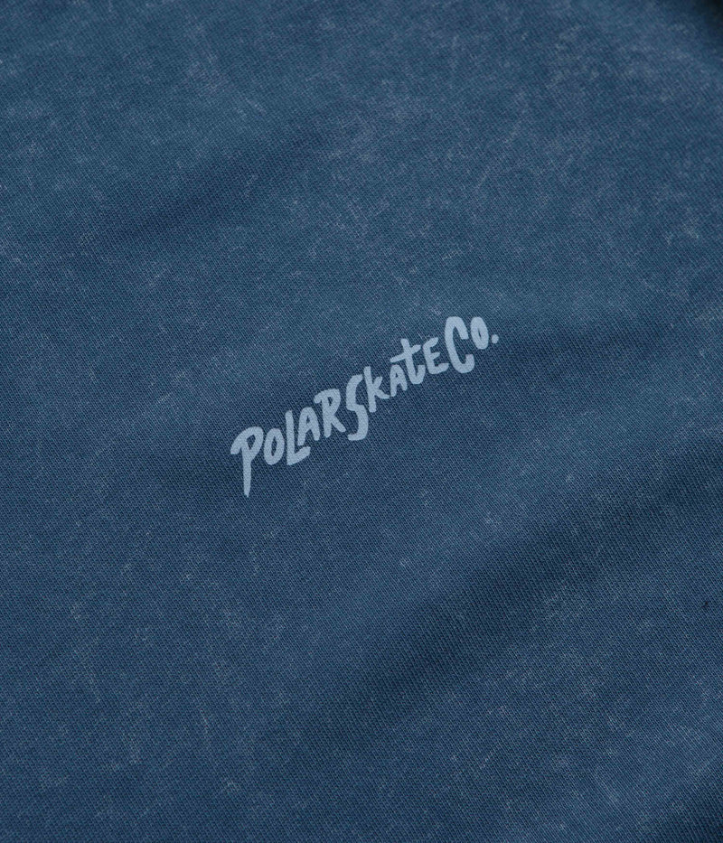 Polar Surf Logo Acid T-Shirt in Dark Blue