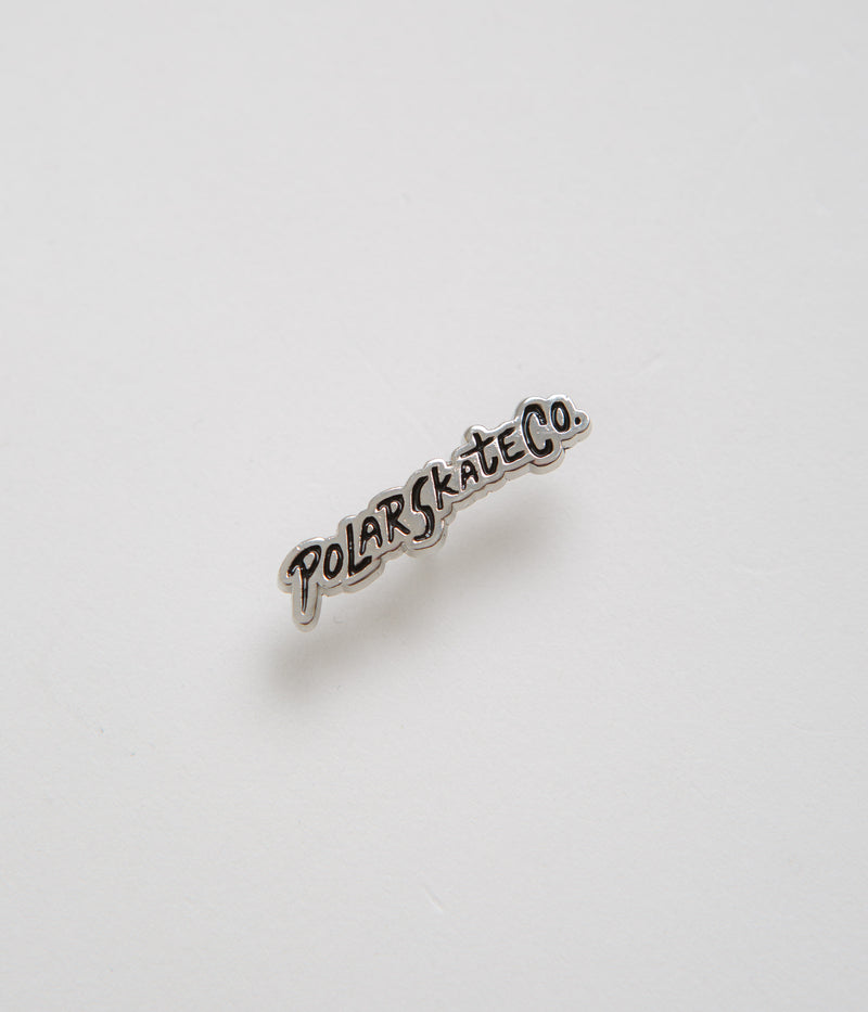 Polar Surf Logo Pin in Silver and Black