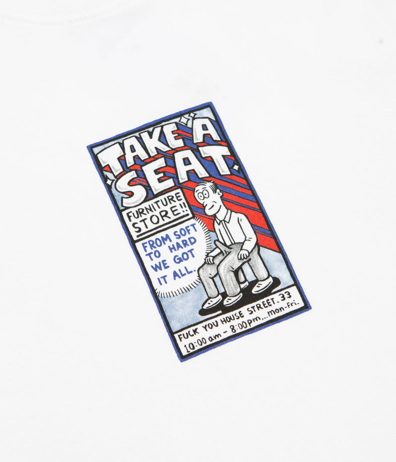 Polar Take A Seat T-Shirt in White