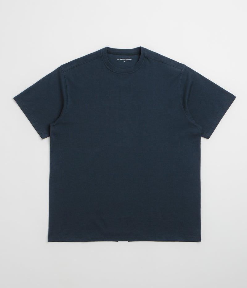 Pop Trading Company Backstripe T-Shirt in Navy