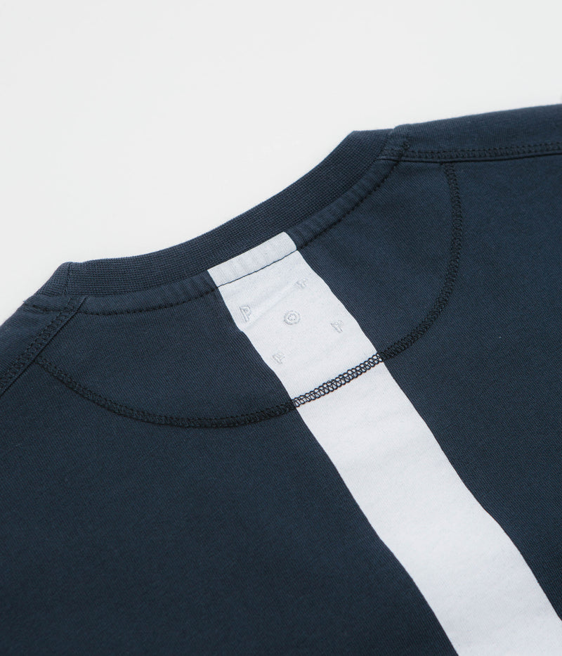 Pop Trading Company Backstripe T-Shirt in Navy