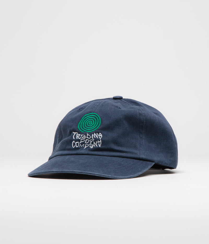 Pop Trading Company Block Cap in Navy