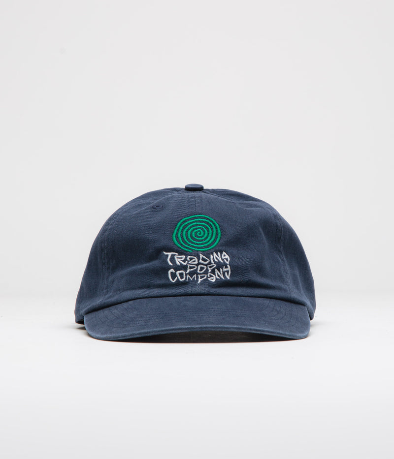 Pop Trading Company Block Cap in Navy