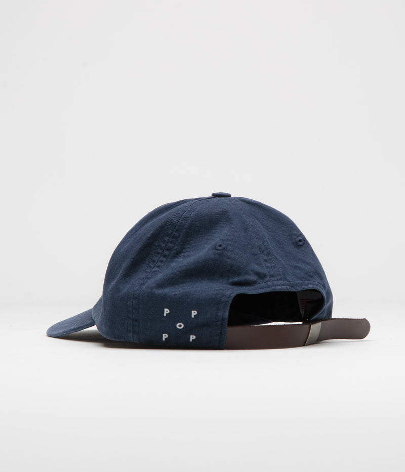 Pop Trading Company Block Cap in Navy