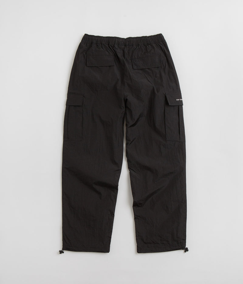 Pop Trading Company Cargo Track Pants in Black