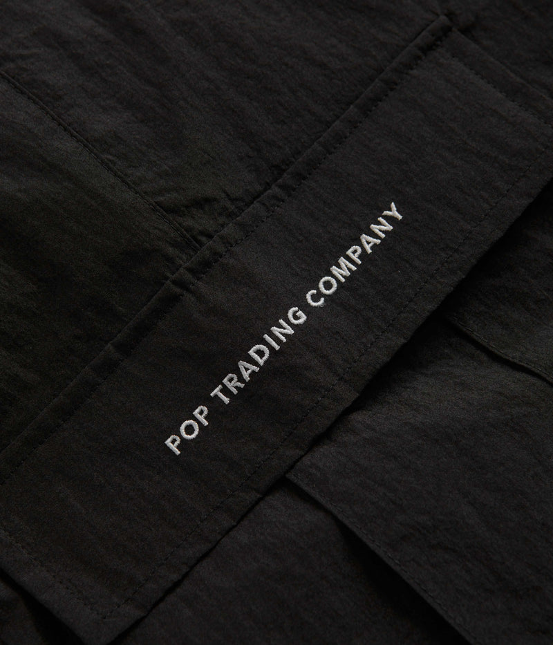 Pop Trading Company Cargo Track Pants in Black