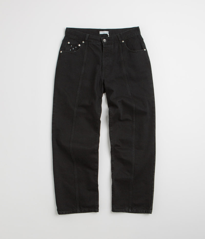 Pop Trading Company DRS Denim Seam Pants in Washed Black Denim