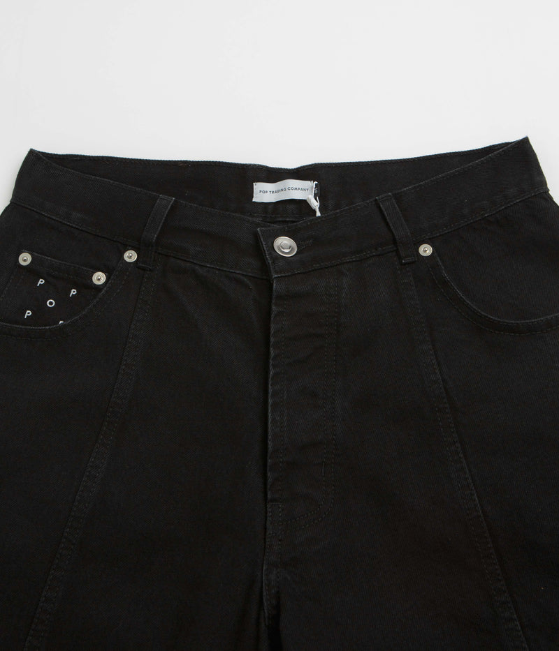Pop Trading Company DRS Denim Seam Pants in Washed Black Denim