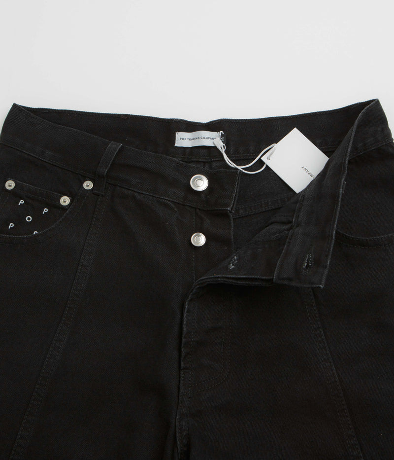 Pop Trading Company DRS Denim Seam Pants in Washed Black Denim