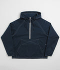 Pop Trading Company DRS Hooded Halfzip Jacket in Navy
