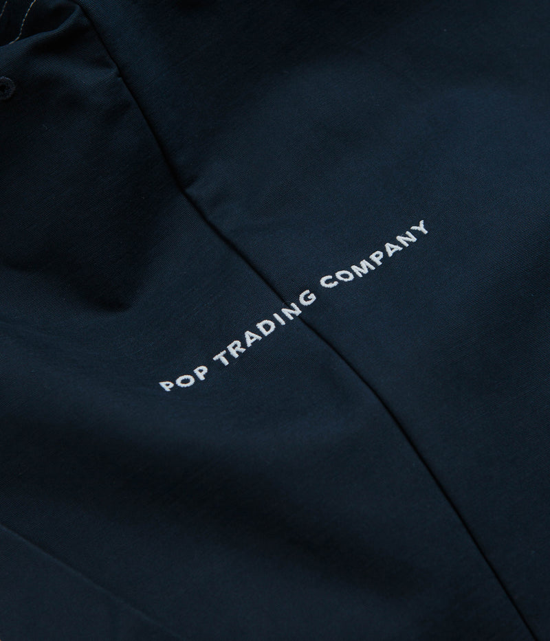 Pop Trading Company DRS Hooded Halfzip Jacket in Navy