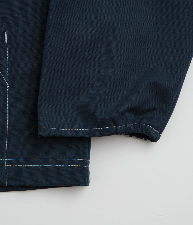 Pop Trading Company DRS Hooded Halfzip Jacket in Navy