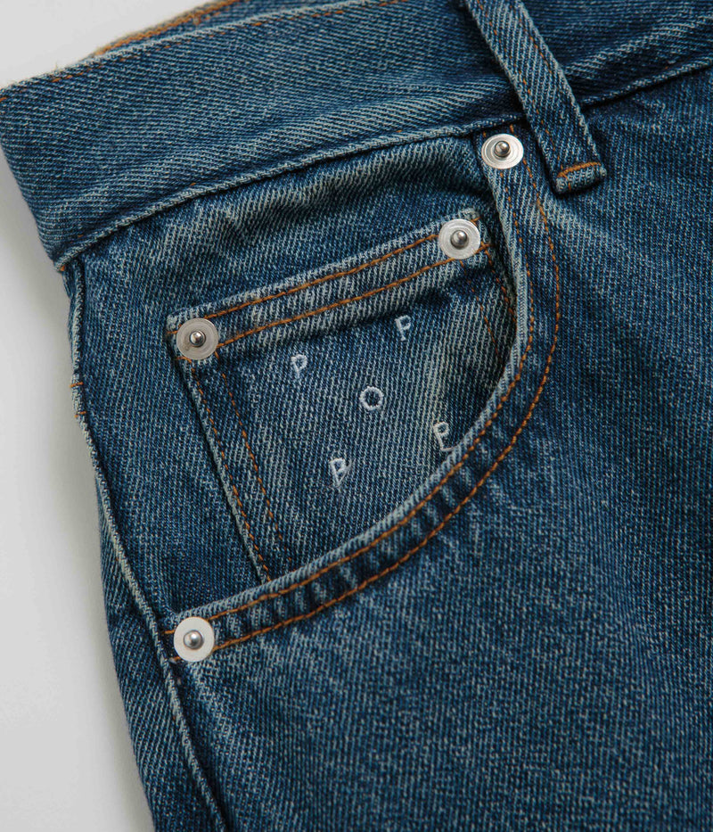 Pop Trading Company DRS Pants in Washed Denim
